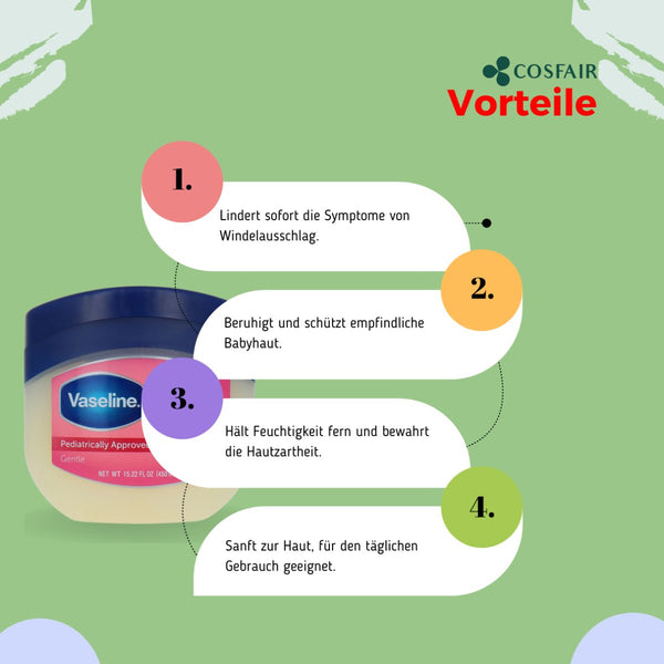 Vaseline Baby Protecting Jelly Gentle 450ml - CosFair GmbH