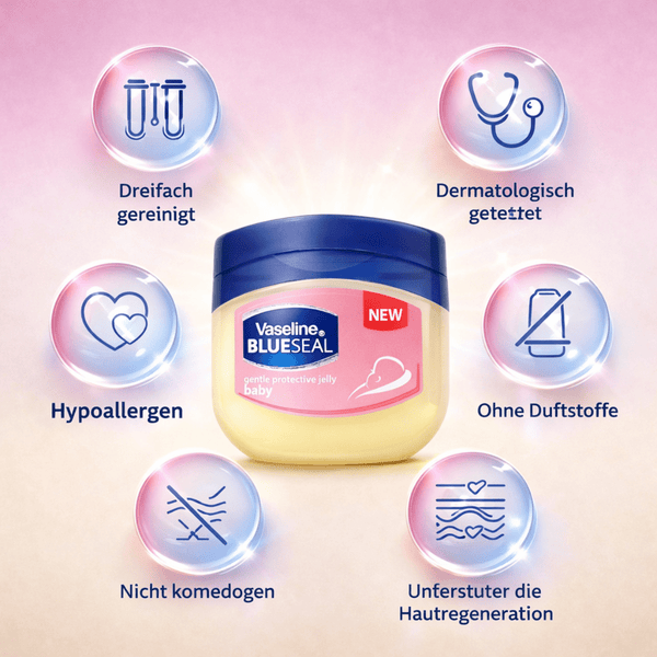 Vaseline Blue Seal Baby Gentle Protective Jelly 450 ml - CosFair GmbH