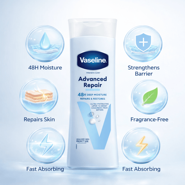 Vaseline Intensive Care Advanced Repair Fragrance Free Lotion 400 ml - CosFair GmbH