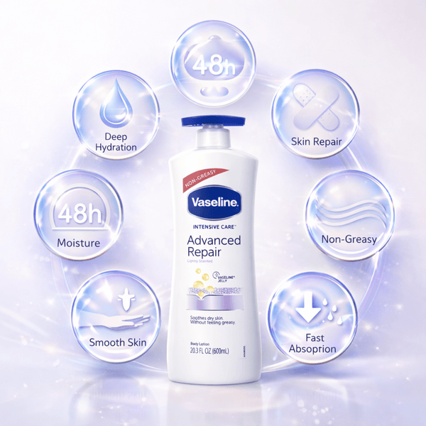Vaseline Intensive Care Advanced Repair Lightly Scented Lotion 600 ml - CosFair GmbH