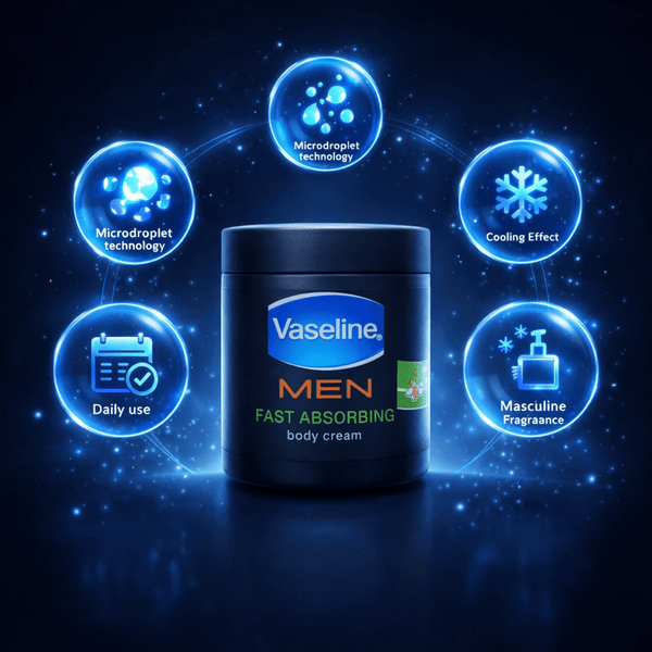 Vaseline Men Fast Absorbing Body Cream - CosFair GmbH