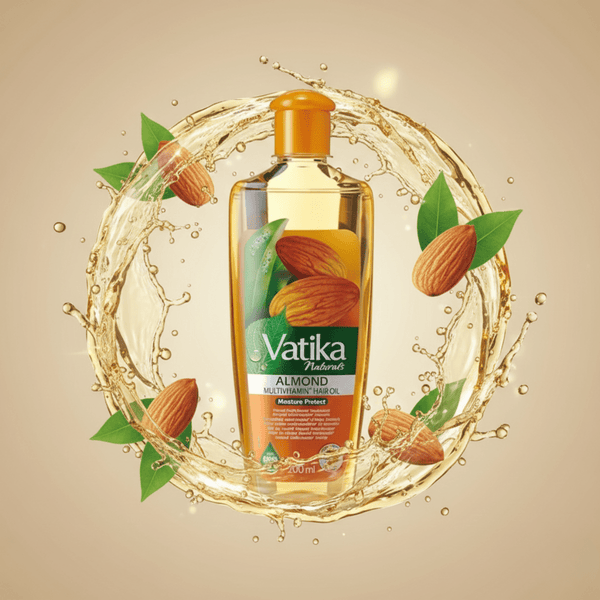 Vatika Naturals Almond Multivitamin Hair Oil 200ml - CosFair GmbH