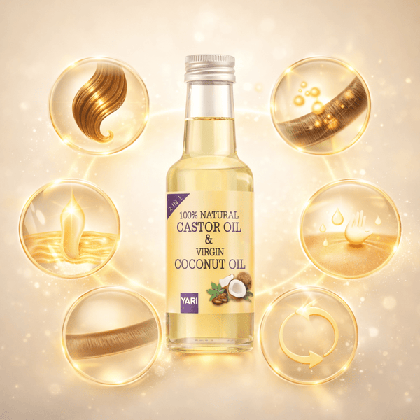 Yari 100% Natural Castor Oil & Virgin Coconut Oil 250 ml - CosFair GmbH
