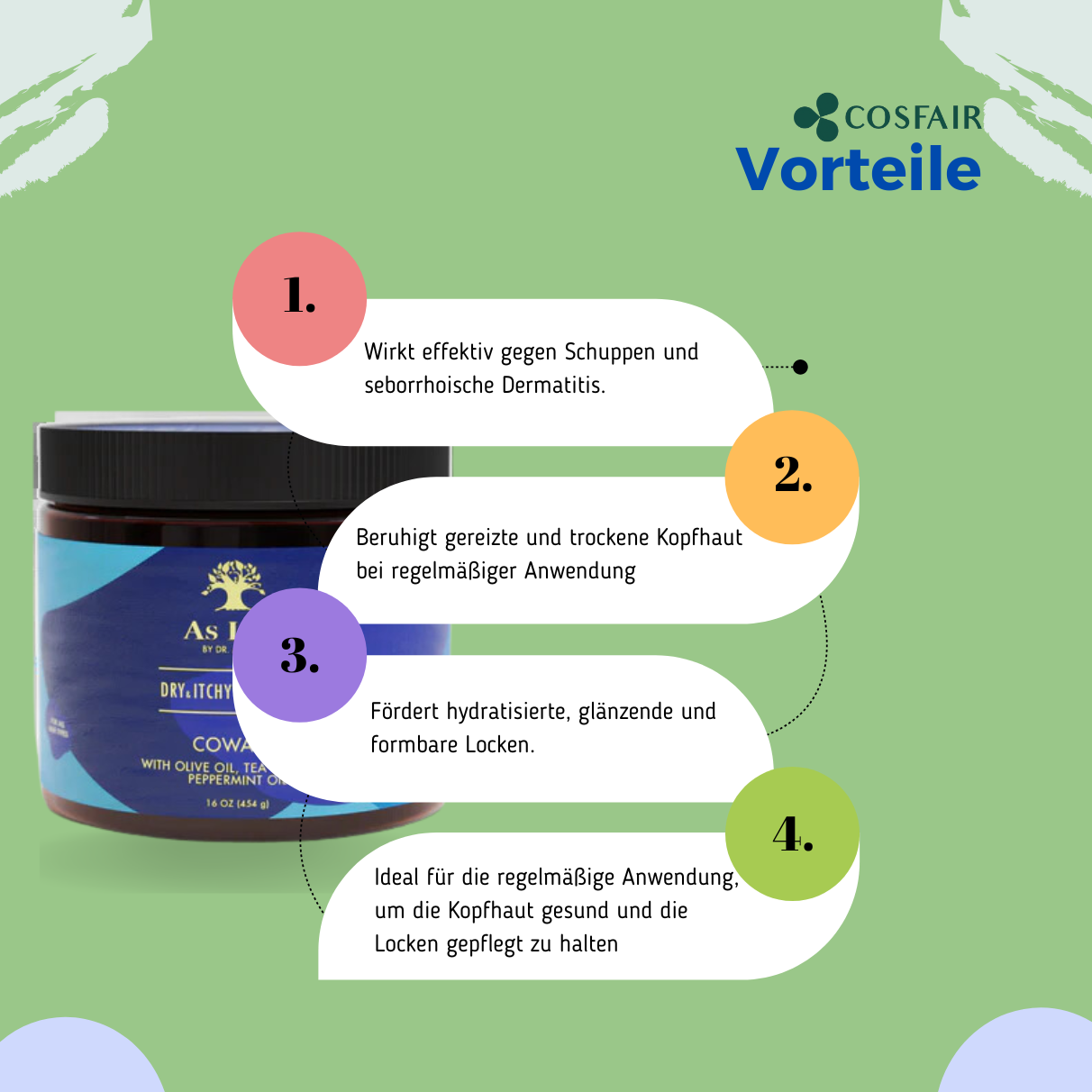 As I Am Dry & Itchy Scalp Care Cowash 454g_Vorteile