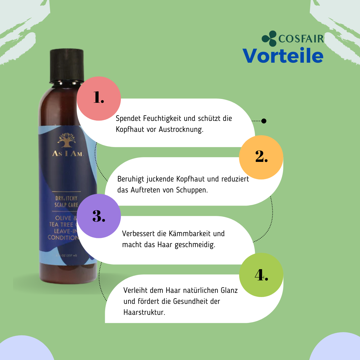 As I Am Dry & Itchy Scalp Care Leave-in Conditioner 237ml_Vorteile