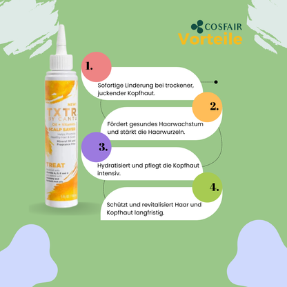 Cantu TXTR Oil + Vitamins Treat Scalp Saver 150ml - Vorteile