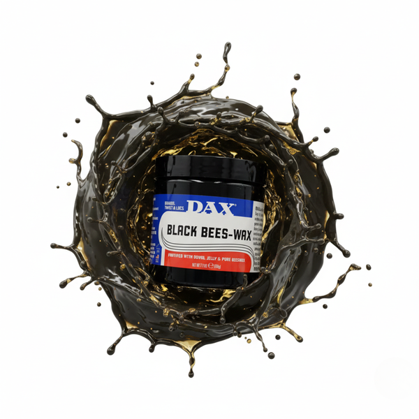 DAX Black Bees-Wax mit Splash-Effekt und Bienenwachs – extra starker Halt, definierte Styles und hochglänzendes Finish