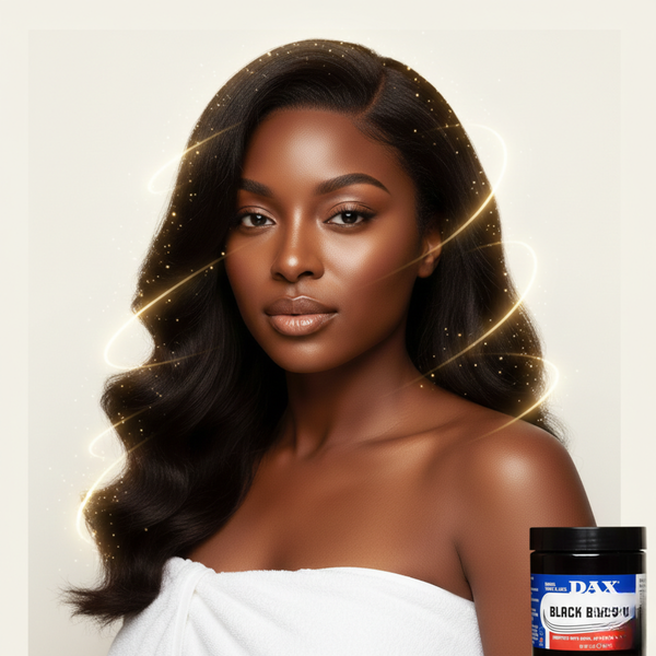 Perfekt definierte Frisur mit intensivem Glanz nach Anwendung von DAX Black Bees-Wax – maximale Kontrolle und professionelles Finish