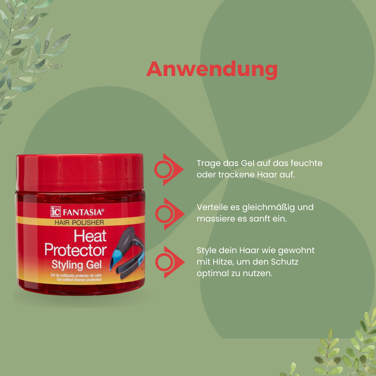 Fantasia IC Hair Polisher Heat Protector Styling Gel