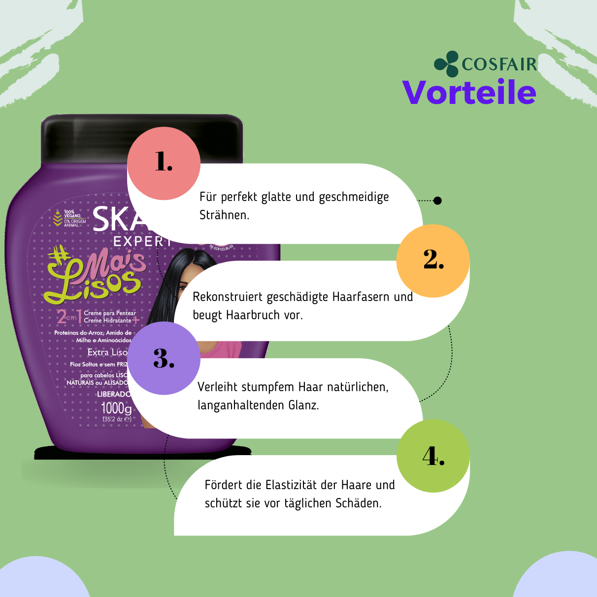 SKALA Expert Mais Lisos 2 in 1 Hair Cream 1000g_Vorteile