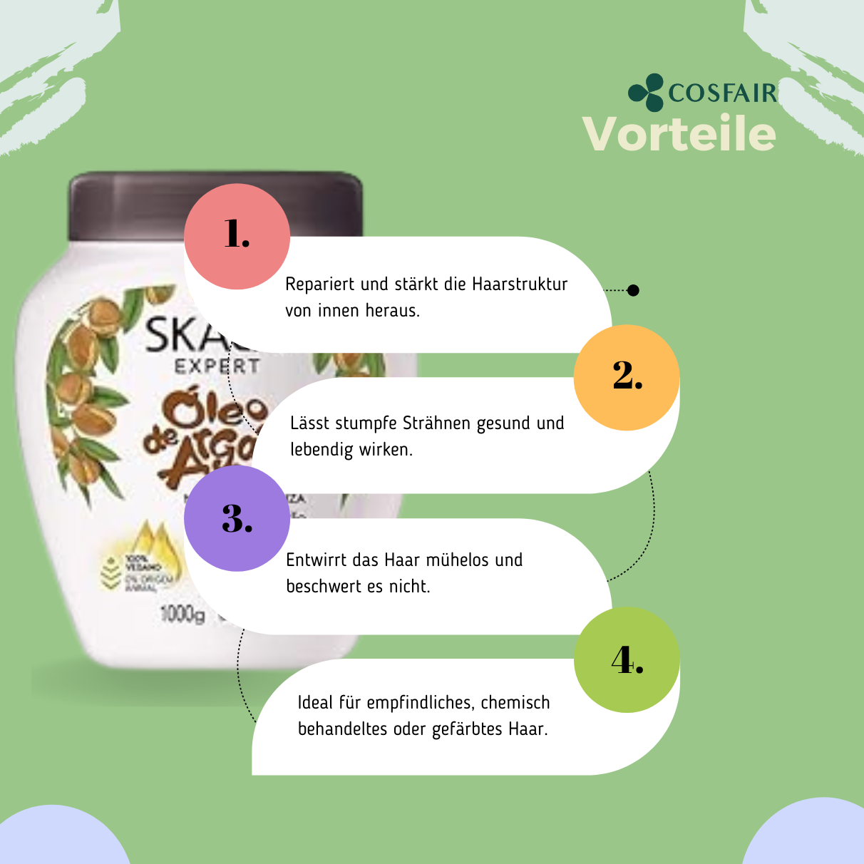 SKALA Expert Óleo de Argan 2 in 1 Hair Cream 1000g_Vorteile