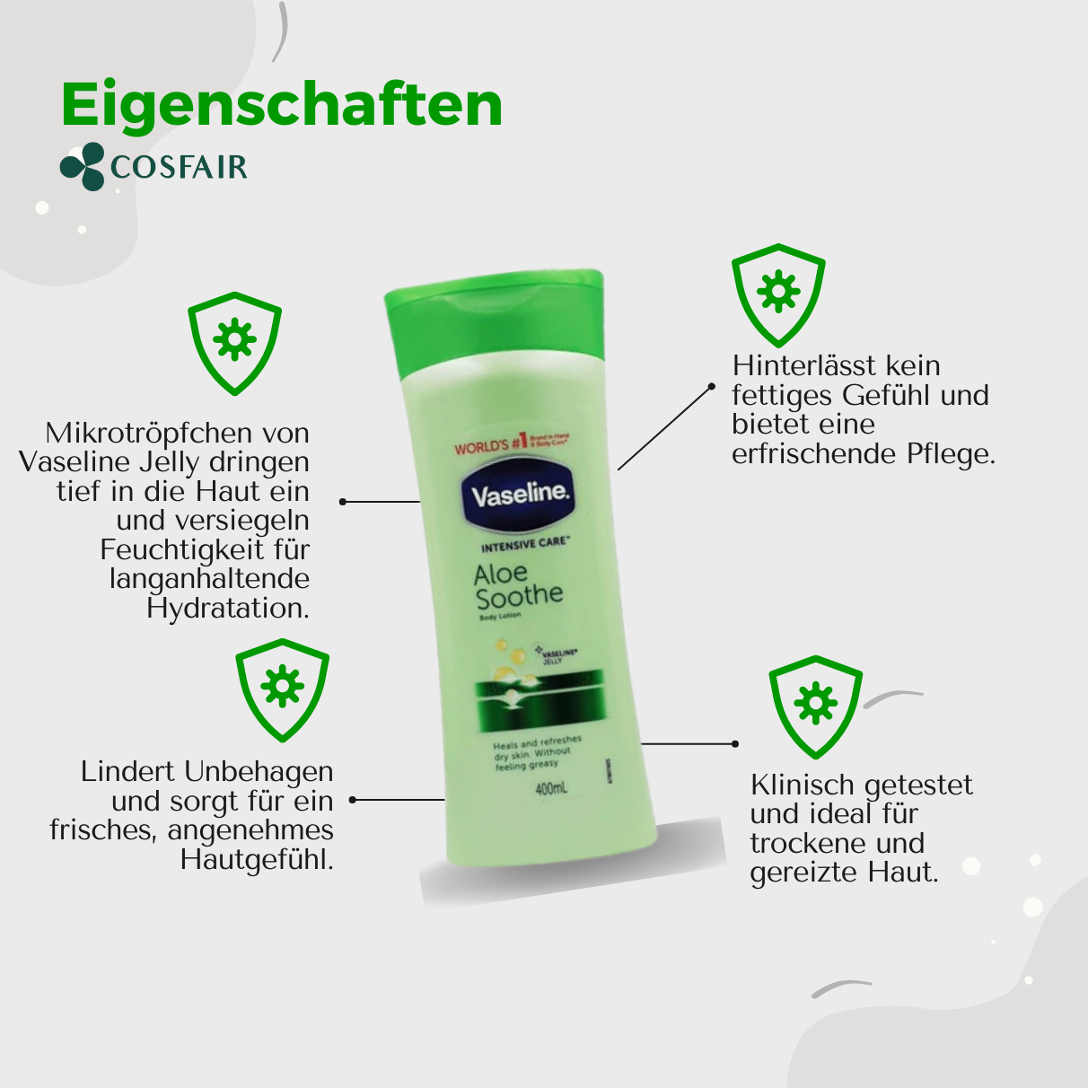Vaseline Intensive Care Aloe Soothe Body Lotion 400ml