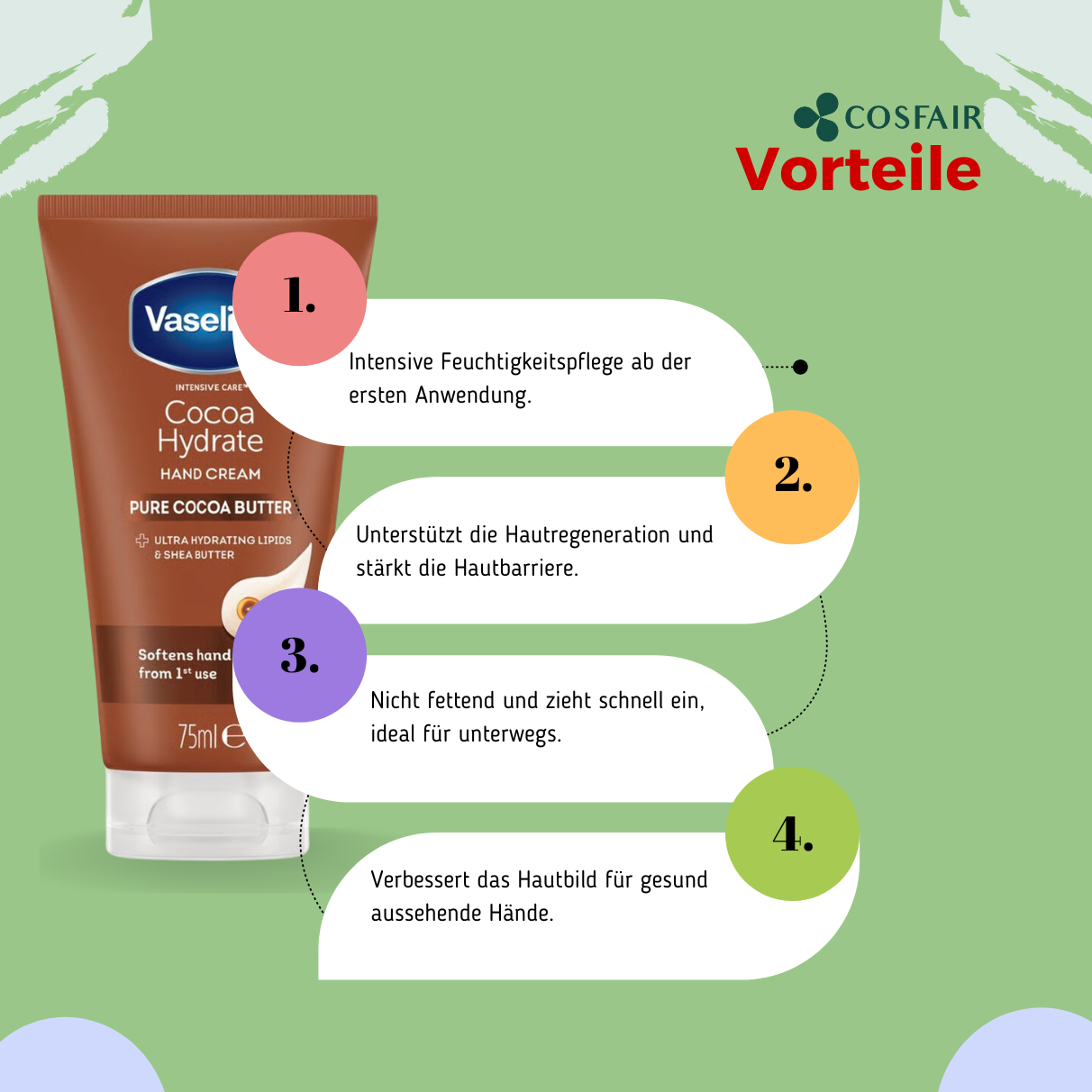 Vaseline Intensive Care Cocoa Hydrate Hand Cream 75ml_Vorteile