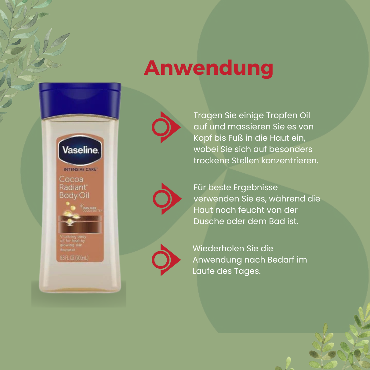 Vaseline Intensive Care Cocoa Radiant Body Oil 200ml