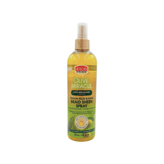 African Pride Olive Miracle Braid SHEEN Spray 355ml - CosFair GmbH