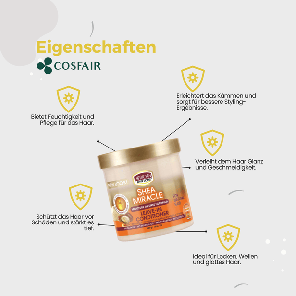 African Pride Shea Miracle Leave in Conditioner 425g - CosFair GmbH