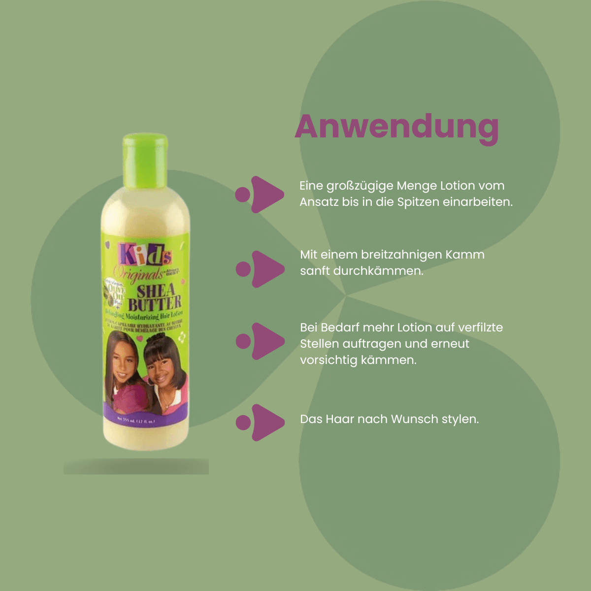 Africa’s Best Kids Originals Shea Butter Detangling Hair Lotion 355ml - CosFair GmbH