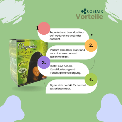 Africa’s Best Organics Olive Oil Conditioning Relaxer Regular Value Pack - CosFair GmbH