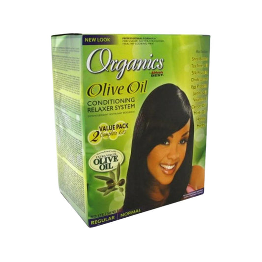 Africa’s Best Organics Olive Oil Conditioning Relaxer Regularn Value Pack - CosFair GmbH