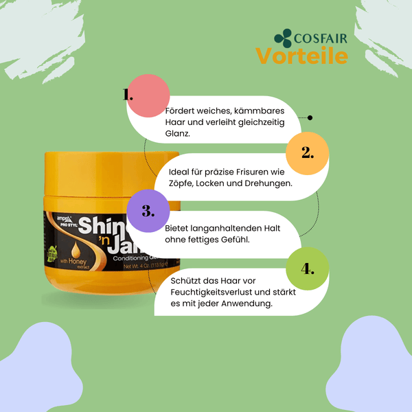 Ampro Shine &#039;n Jam Conditioning Gel Extra Hold 227g - CosFair GmbH