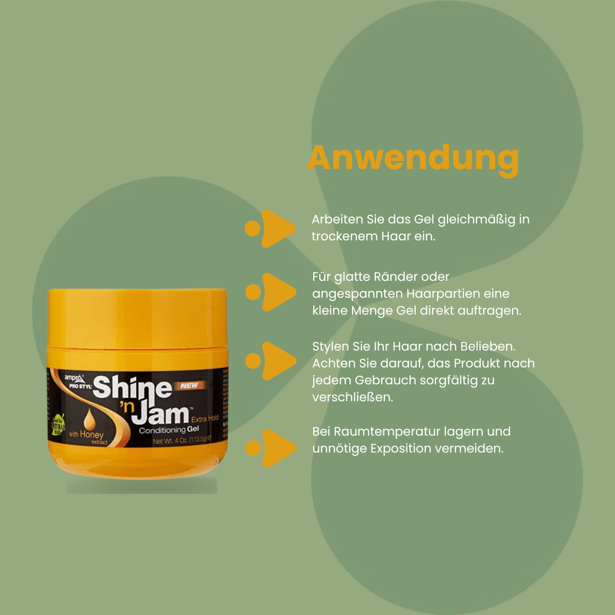 Ampro Shine 'n Jam Conditioning Gel Extra Hold 454g - CosFair GmbH