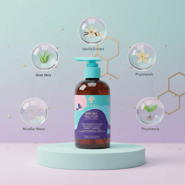 As I Am Born Curly Aloe Shampoo & Wash - Kids - CosFair GmbH