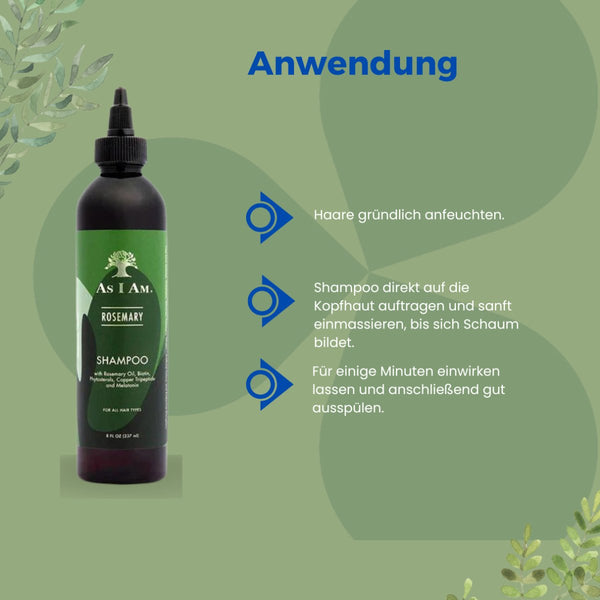 As I Am Rosemary Shampoo 237ml - CosFair GmbH