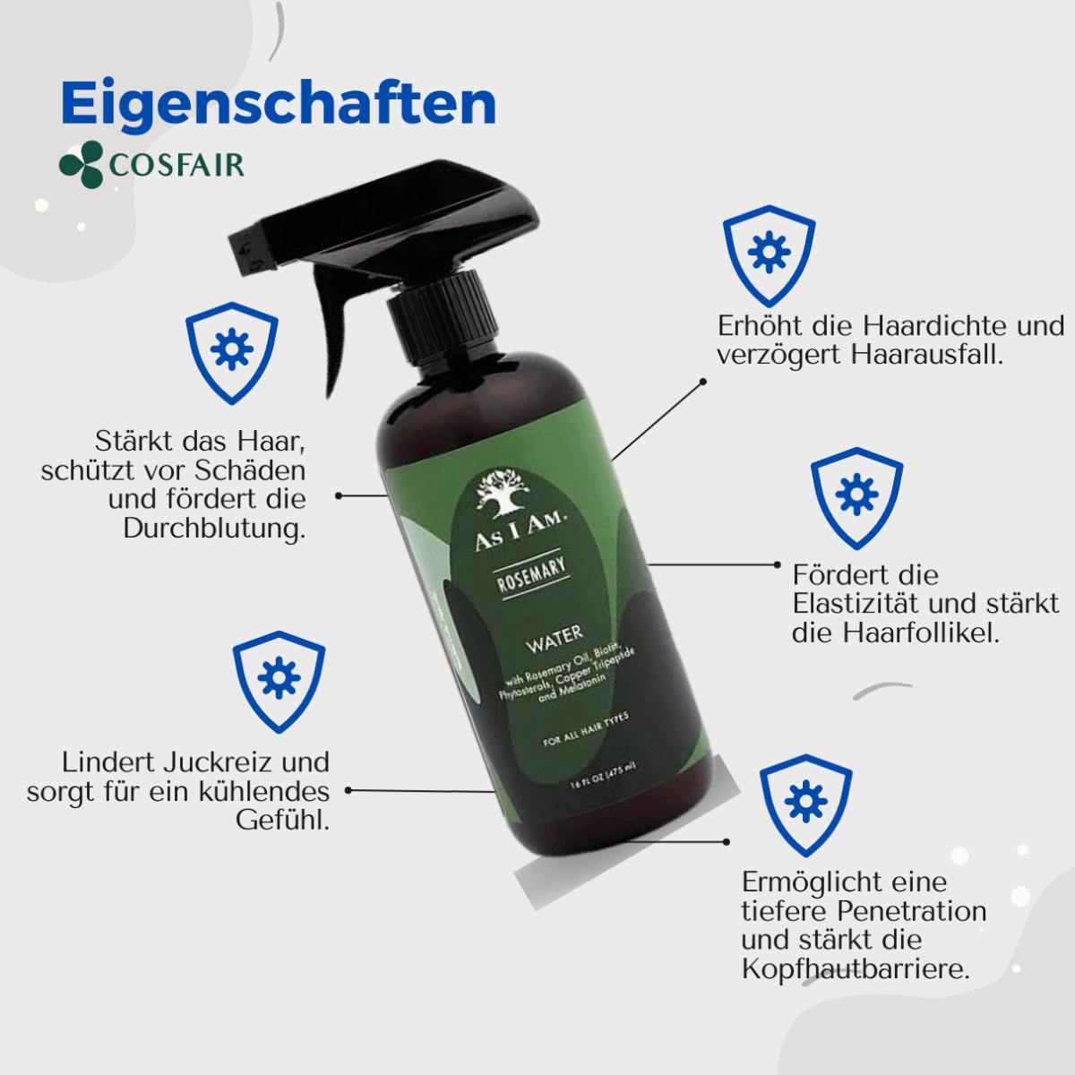 As I Am Rosemary Water Spray 475ml - CosFair GmbH