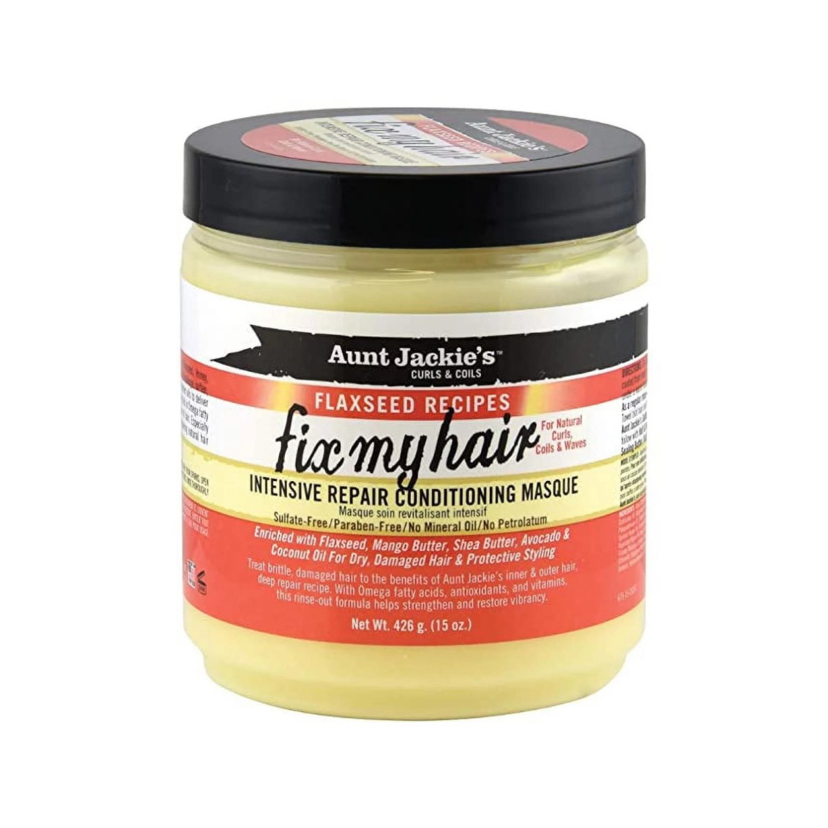 Aunt Jackie's Flaxseed Recipes Fix My Hair Intensive Repair Conditioning Masque - CosFair GmbH