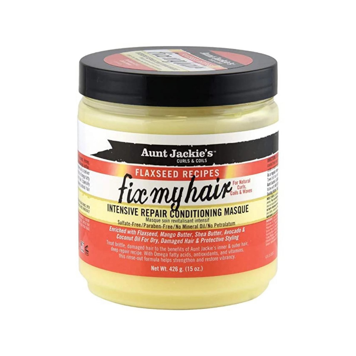 Aunt Jackie&#039;s Flaxseed Recipes Fix My Hair Intensive Repair Conditioning Masque - CosFair GmbH