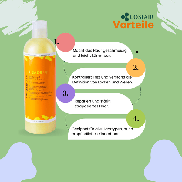 Aunt Jackie’s Heads Up Moisturizing Shampoo 355ml - CosFair GmbH