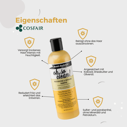 Aunt Jackie's Oh So Clean Moisturizing & Softening Shampoo - CosFair GmbH