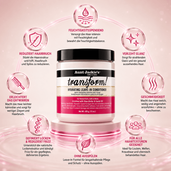 Aunt Jackie's Transform! Hydrating Leave - in Conditioner - CosFair GmbH