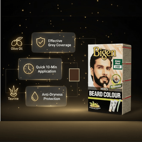 Bigen Men's Beard Colour B102 Brown Black - CosFair GmbH