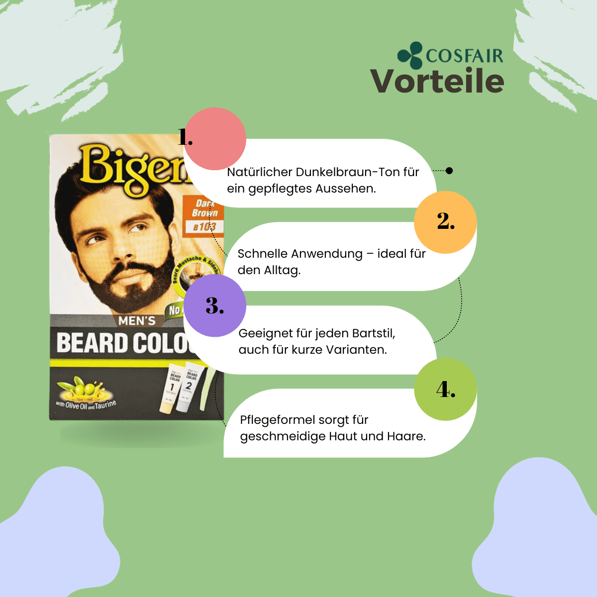 Bigen Men's Beard Colour B103 - Dark Brown - CosFair GmbH