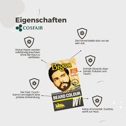 Bigen Men's Beard Colour B103 - Dark Brown - CosFair GmbH