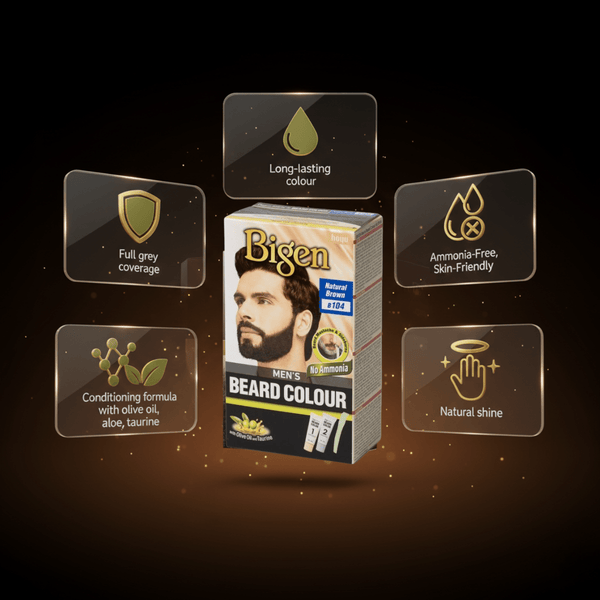 Bigen Men's Beard Colour B104 Natural Brown - CosFair GmbH