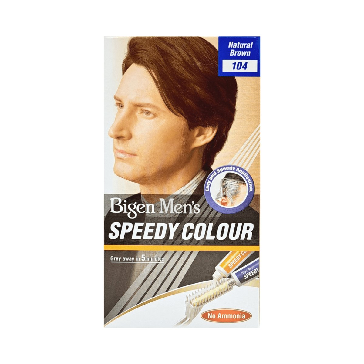 Bigen Men's Speedy Colur 104 Natural Brown - CosFair GmbH