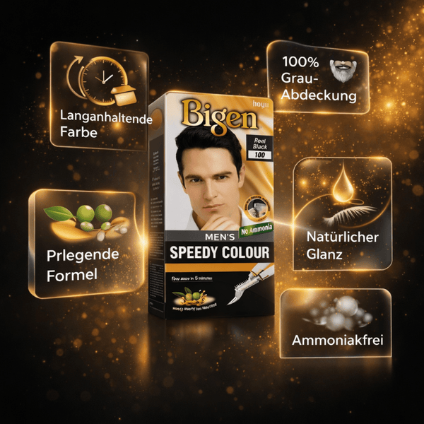 Bigen Men's Speedy Farbe 100 - Real Black - CosFair GmbH