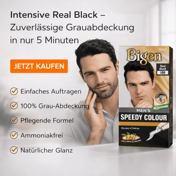 Bigen Men's Speedy Farbe 100 - Real Black - CosFair GmbH