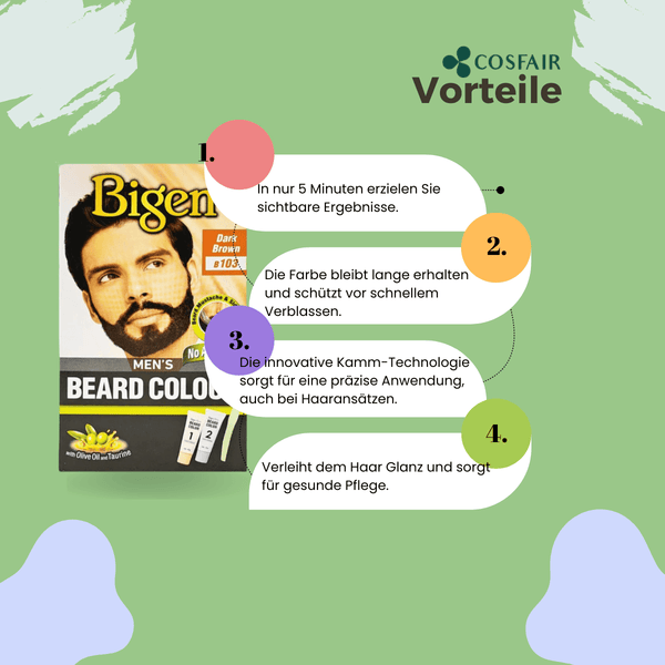 Bigen Men&#039;s Speedy Farbe 103 Dark Brown - CosFair GmbH