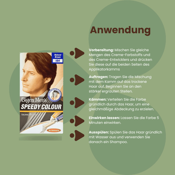 Bigen Men&#039;s Speedy Farbe 104 Natural Brown - CosFair GmbH