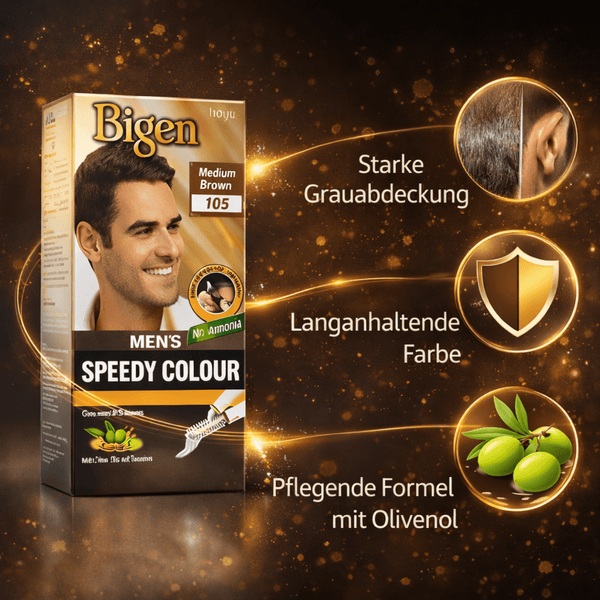 Bigen Men's Speedy Farbe 105 - Medium Brown - CosFair GmbH