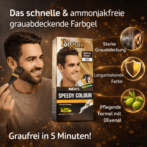 Bigen Men's Speedy Farbe 105 - Medium Brown - CosFair GmbH