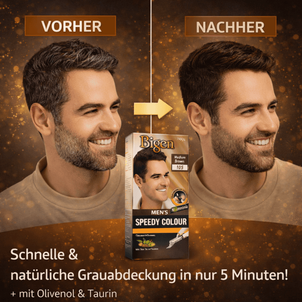 Bigen Men's Speedy Farbe 105 - Medium Brown - CosFair GmbH