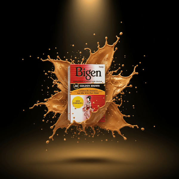 Bigen Permanent Powder Hair Colour 26 - Golden Brown - CosFair GmbH