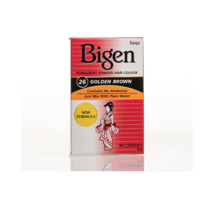 Bigen Permanent Powder Hair Colour 26 - Golden Brown - CosFair GmbH