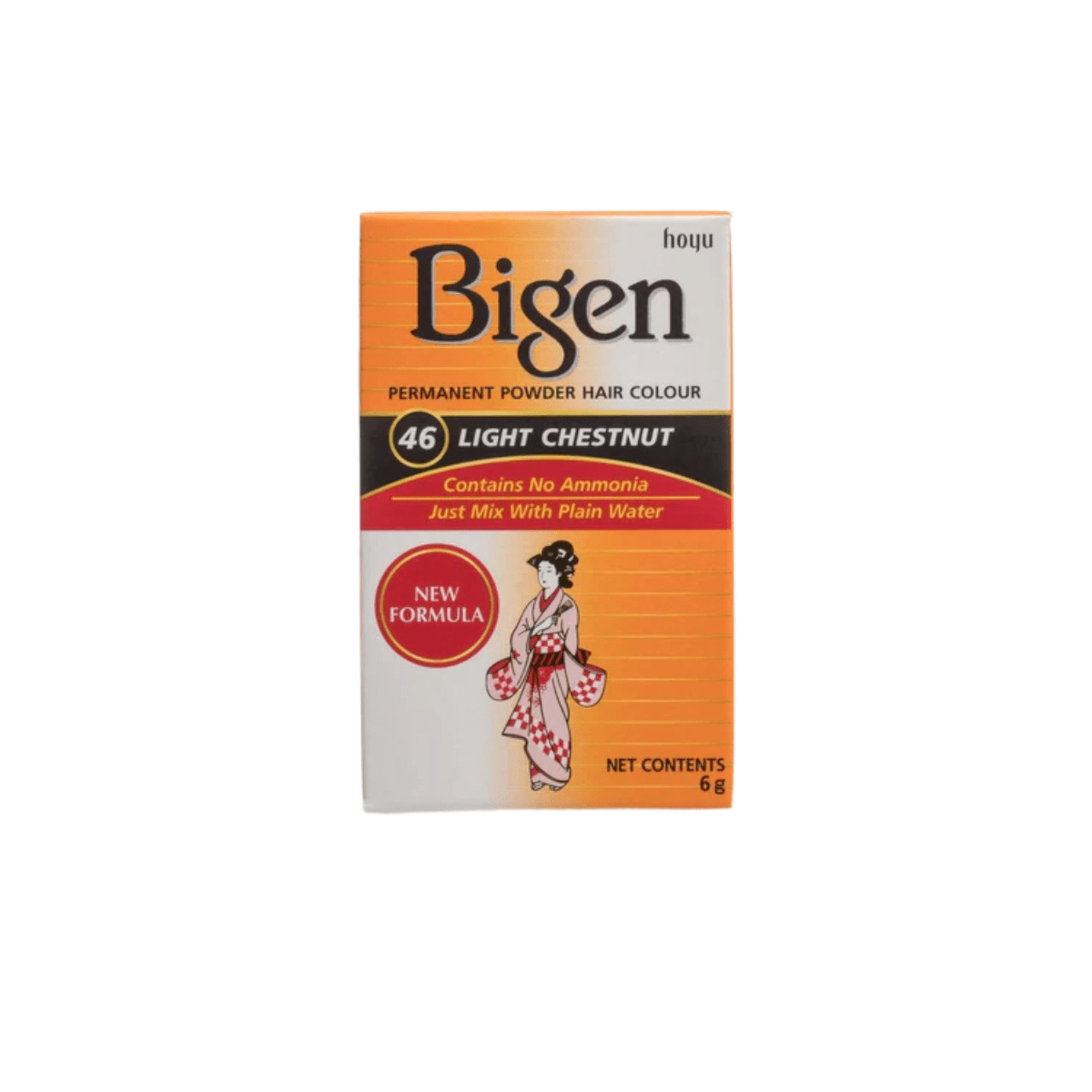 Bigen Permanent Powder Hair Colour 46 - Light Chestnut - CosFair GmbH