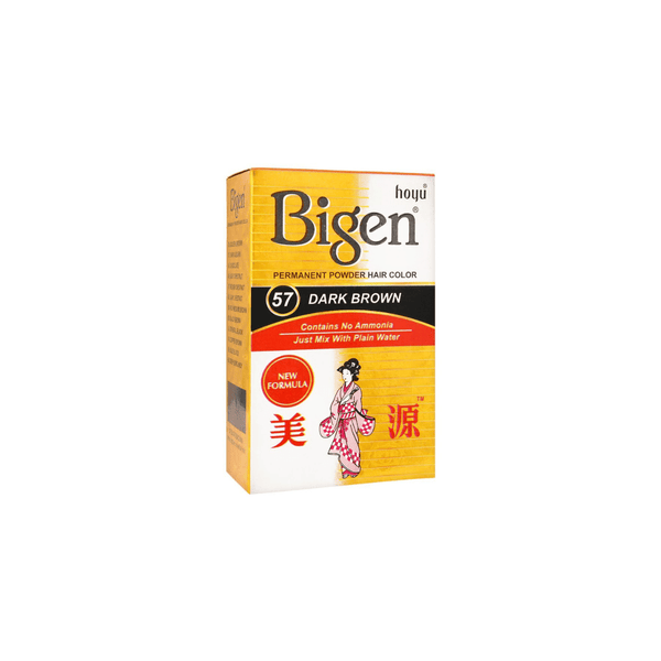 Bigen Permanent Powder Hair Colour 57 - Dark Brown - CosFair GmbH