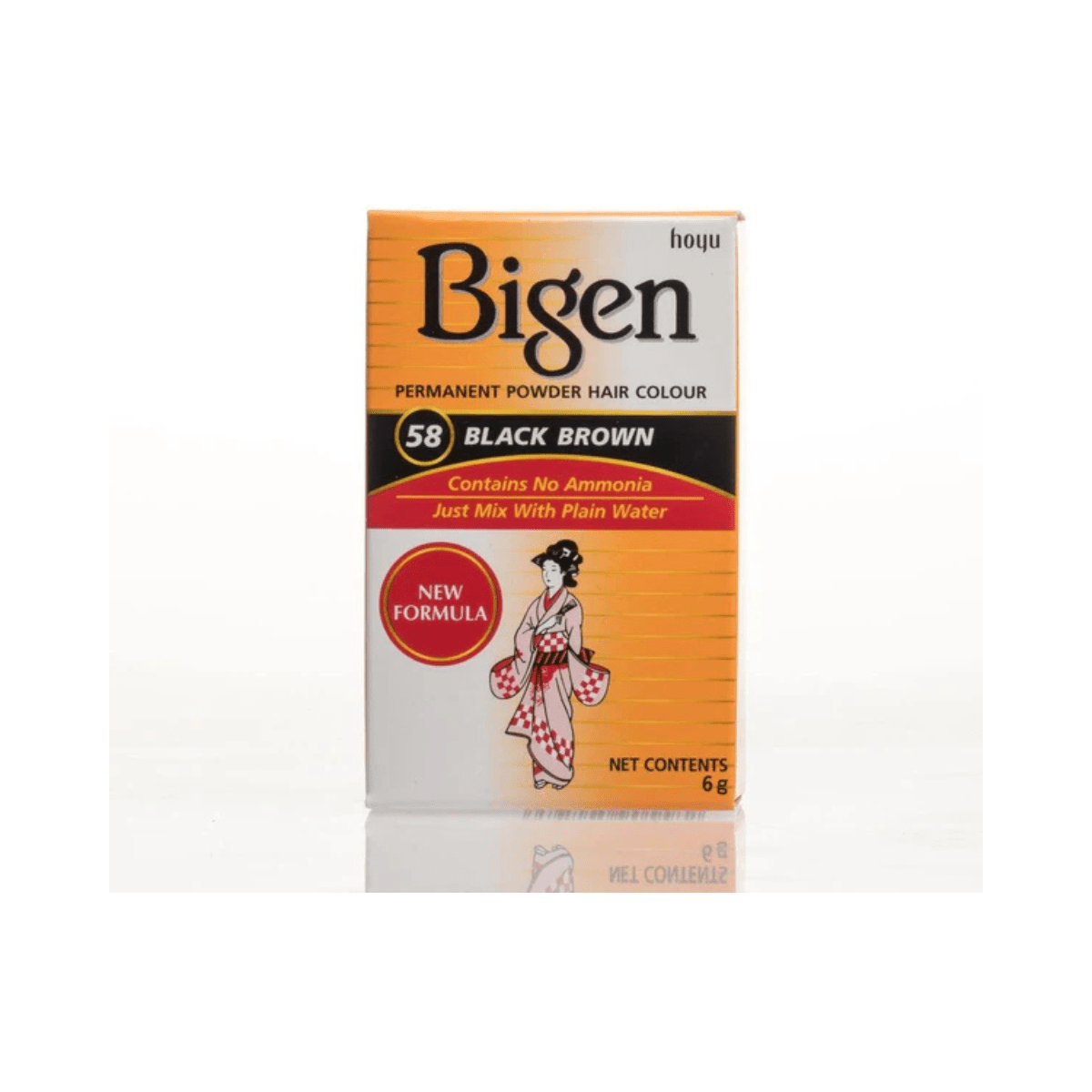 Bigen Permanent Powder Hair Colour 58 - Black Brown - CosFair GmbH